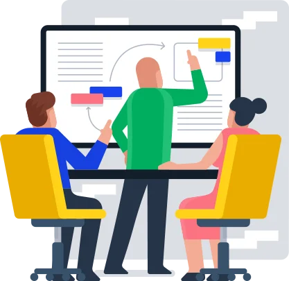 Ilustración de capacitación técnica